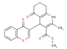 methyl 2-methyl-5-oxo-4-(4-oxo-4H-chromen-3-yl)-1,4,5,6,7,8-hexahydro-3-quinolinecarboxylate