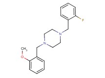 1-(2-fluorobenzyl)-4-(2-methoxybenzyl)piperazine
