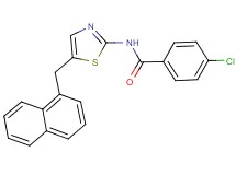4-chloro-N-[5-(1-naphthylmethyl)-1,3-thiazol-2-yl]benzamide