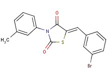 5-(3-bromobenzylidene)-3-(3-methylphenyl)-1,3-thiazolidine-2,4-dione