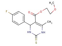 2-methoxyethyl 4-(4-fluorophenyl)-6-methyl-2-thioxo-1,2,3,4-tetrahydro-5-pyrimidinecarboxylate