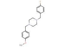 1-(4-fluorobenzyl)-4-(4-methoxybenzyl)piperazine