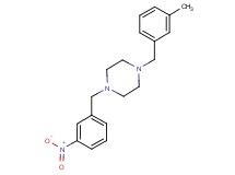 1-(3-methylbenzyl)-4-(3-nitrobenzyl)piperazine