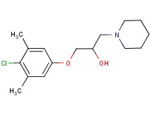 1-(4-chloro-3,5-dimethylphenoxy)-3-(1-piperidinyl)-2-propanol hydrochloride