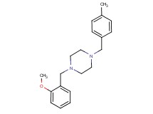 1-(2-methoxybenzyl)-4-(4-methylbenzyl)piperazine