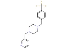 1-(3-pyridinylmethyl)-4-[4-(trifluoromethyl)benzyl]piperazine