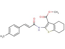 methyl 2-{[3-(4-methylphenyl)acryloyl]amino}-4,5,6,7-tetrahydro-1-benzothiophene-3-carboxylate