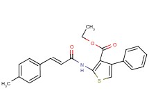 ethyl 2-{[3-(4-methylphenyl)acryloyl]amino}-4-phenyl-3-thiophenecarboxylate
