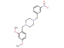 1-(2,4-dimethoxybenzyl)-4-(3-nitrobenzyl)piperazine