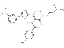 N-{1-({[3-(dimethylamino)propyl]amino}carbonyl)-2-[5-(3-nitrophenyl)-2-furyl]vinyl}-4-methylbenzamide