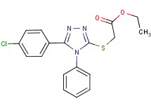 ethyl {[5-(4-chlorophenyl)-4-phenyl-4H-1,2,4-triazol-3-yl]thio}acetate