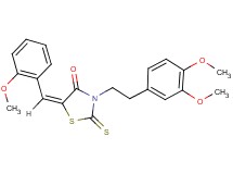 3-[2-(3,4-dimethoxyphenyl)ethyl]-5-(2-methoxybenzylidene)-2-thioxo-1,3-thiazolidin-4-one
