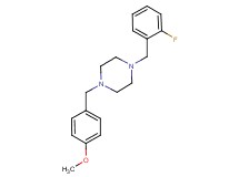 1-(2-fluorobenzyl)-4-(4-methoxybenzyl)piperazine oxalate
