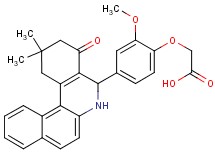 [4-(2,2-dimethyl-4-oxo-1,2,3,4,5,6-hexahydrobenzo[a]phenanthridin-5-yl)-2-methoxyphenoxy]acetic acid