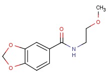 N-(2-methoxyethyl)-1,3-benzodioxole-5-carboxamide