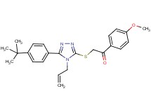 2-{[4-allyl-5-(4-tert-butylphenyl)-4H-1,2,4-triazol-3-yl]thio}-1-(4-methoxyphenyl)ethanone