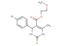 2-methoxyethyl 4-(4-bromophenyl)-6-methyl-2-thioxo-1,2,3,4-tetrahydro-5-pyrimidinecarboxylate