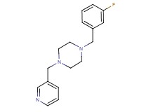 1-(3-fluorobenzyl)-4-(3-pyridinylmethyl)piperazine