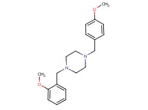 1-(2-methoxybenzyl)-4-(4-methoxybenzyl)piperazine
