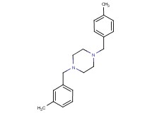 1-(3-methylbenzyl)-4-(4-methylbenzyl)piperazine
