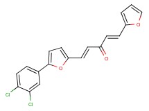 1-[5-(3,4-dichlorophenyl)-2-furyl]-5-(2-furyl)-1,4-pentadien-3-one