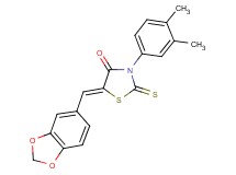 5-(1,3-benzodioxol-5-ylmethylene)-3-(3,4-dimethylphenyl)-2-thioxo-1,3-thiazolidin-4-one