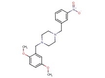 1-(2,5-dimethoxybenzyl)-4-(3-nitrobenzyl)piperazine