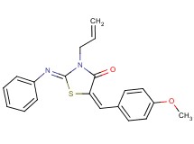 3-allyl-5-(4-methoxybenzylidene)-2-(phenylimino)-1,3-thiazolidin-4-one