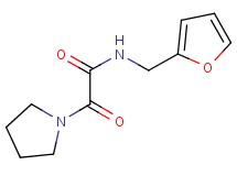 N-(2-furylmethyl)-2-oxo-2-(1-pyrrolidinyl)acetamide