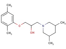 1-(2,5-dimethylphenoxy)-3-(3,5-dimethyl-1-piperidinyl)-2-propanol hydrochloride