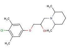 1-(4-chloro-3,5-dimethylphenoxy)-3-(2,6-dimethyl-1-piperidinyl)-2-propanol hydrochloride
