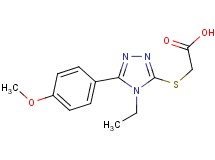 {[4-ethyl-5-(4-methoxyphenyl)-4H-1,2,4-triazol-3-yl]thio}acetic acid