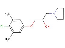 1-(4-chloro-3,5-dimethylphenoxy)-3-(1-pyrrolidinyl)-2-propanol hydrochloride