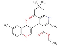ethyl 2,7,7-trimethyl-4-(6-methyl-4-oxo-4H-chromen-3-yl)-5-oxo-1,4,5,6,7,8-hexahydro-3-quinolinecarboxylate