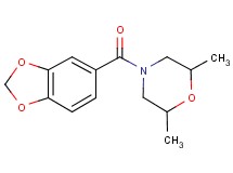 4-(1,3-benzodioxol-5-ylcarbonyl)-2,6-dimethylmorpholine