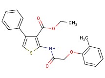 ethyl 2-{[(2-methylphenoxy)acetyl]amino}-4-phenyl-3-thiophenecarboxylate