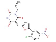1-allyl-5-{[5-(2-chloro-5-nitrophenyl)-2-furyl]methylene}-2,4,6(1H,3H,5H)-pyrimidinetrione
