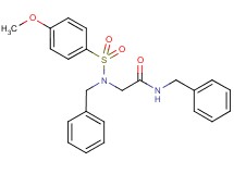 N~1~,N~2~-dibenzyl-N~2~-[(4-methoxyphenyl)sulfonyl]glycinamide