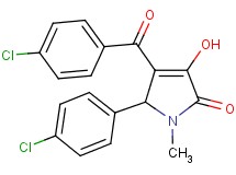 4-(4-chlorobenzoyl)-5-(4-chlorophenyl)-3-hydroxy-1-methyl-1,5-dihydro-2H-pyrrol-2-one
