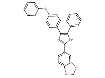 2-(1,3-benzodioxol-5-yl)-5-phenyl-4-[4-(phenylthio)phenyl]-1H-imidazole