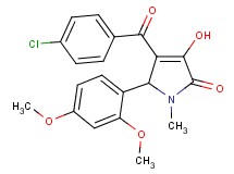 4-(4-chlorobenzoyl)-5-(2,4-dimethoxyphenyl)-3-hydroxy-1-methyl-1,5-dihydro-2H-pyrrol-2-one