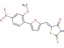 5-{[5-(2-methoxy-4-nitrophenyl)-2-furyl]methylene}-2-thioxo-1,3-thiazolidin-4-one