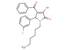 4-benzoyl-5-(3-fluorophenyl)-1-hexyl-3-hydroxy-1,5-dihydro-2H-pyrrol-2-one
