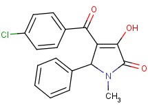 4-(4-chlorobenzoyl)-3-hydroxy-1-methyl-5-phenyl-1,5-dihydro-2H-pyrrol-2-one
