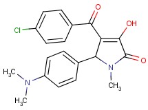 4-(4-chlorobenzoyl)-5-[4-(dimethylamino)phenyl]-3-hydroxy-1-methyl-1,5-dihydro-2H-pyrrol-2-one