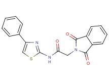 2-(1,3-dioxo-1,3-dihydro-2H-isoindol-2-yl)-N-(4-phenyl-1,3-thiazol-2-yl)acetamide