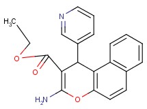 ethyl 3-amino-1-(3-pyridinyl)-1H-benzo[f]chromene-2-carboxylate