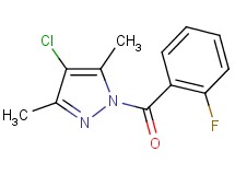 4-chloro-1-(2-fluorobenzoyl)-3,5-dimethyl-1H-pyrazole