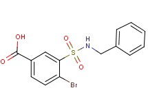 3-[(benzylamino)sulfonyl]-4-bromobenzoic acid