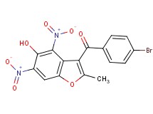 (4-bromophenyl)(5-hydroxy-2-methyl-4,6-dinitro-1-benzofuran-3-yl)methanone